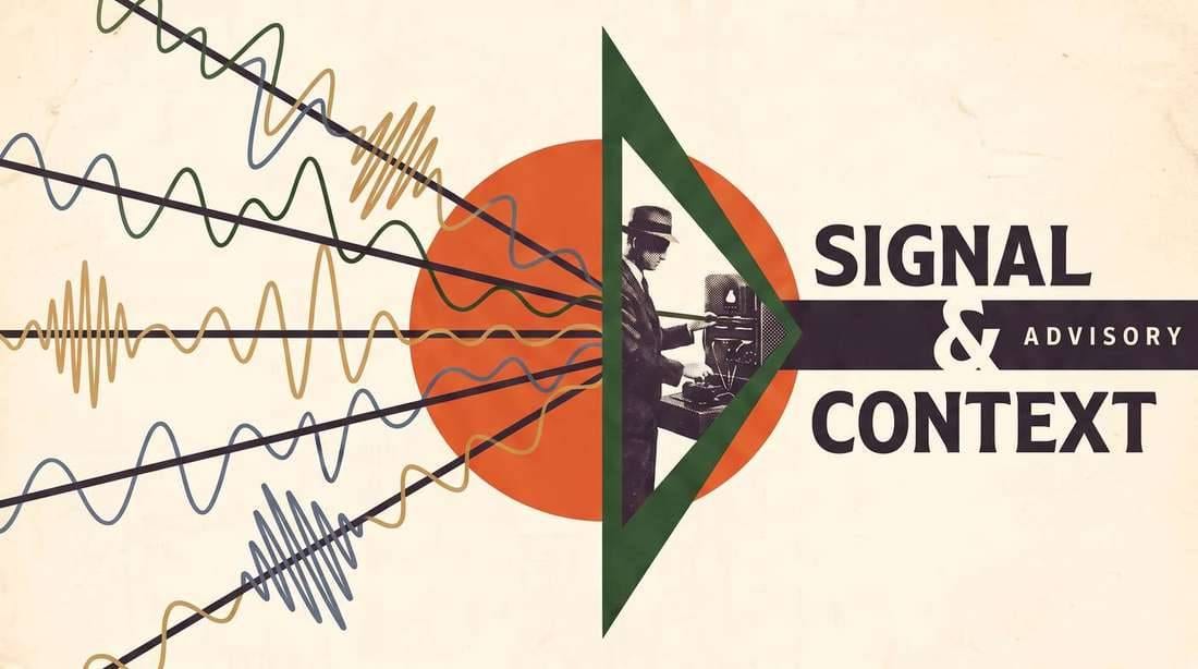 Signal waveforms converging through a prism