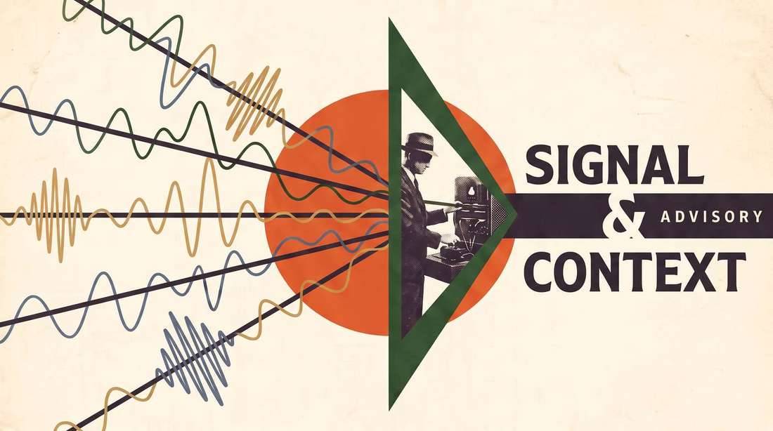 Signal waveforms converging through a prism